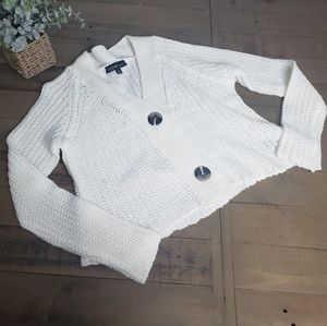 Derek Heart White Sweater